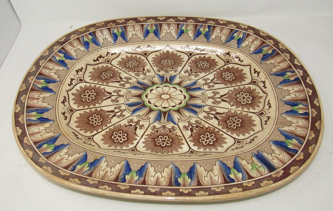 Large Ironstone Type Platter Marked Ivory (1 of 4)