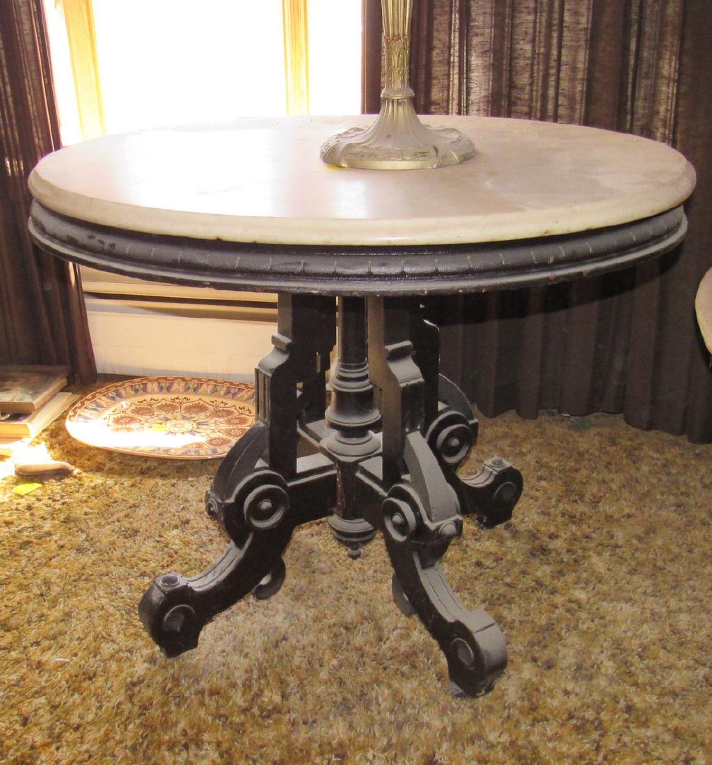 Victorian Marble Top Table (1 of 4)