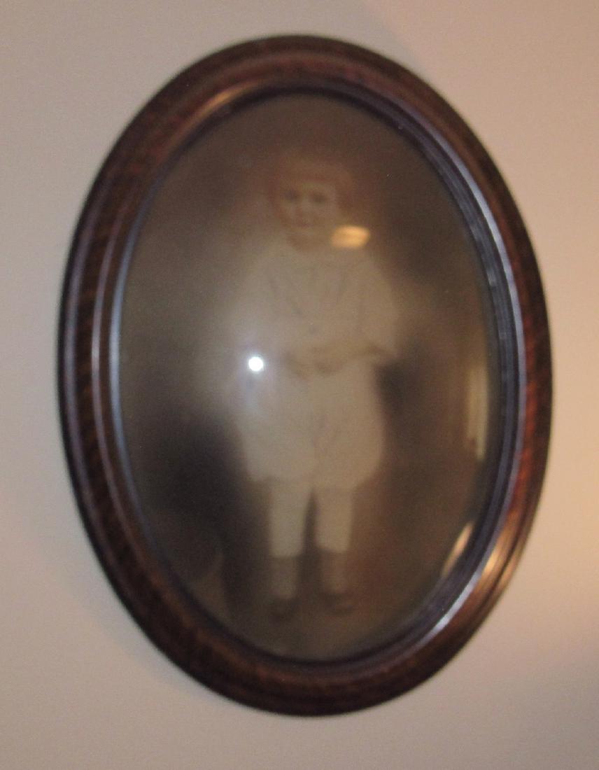2 Oval Picture Frames with Photos: Approx 16 1/2" x 23"