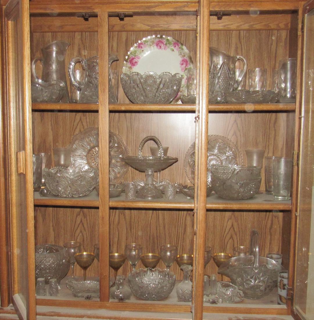 Cut Pressed and Etched Glass Lot (1 of 9)