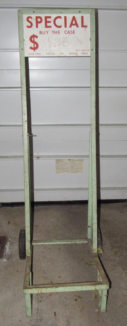Coca Cola Fresca Sprite Tab Soda Case Display Rack Cart (1 of 4)