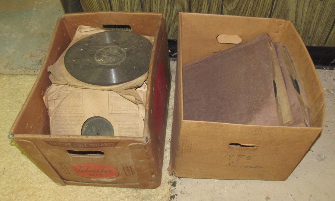 2 Boxes of Antique Records (1 of 7)