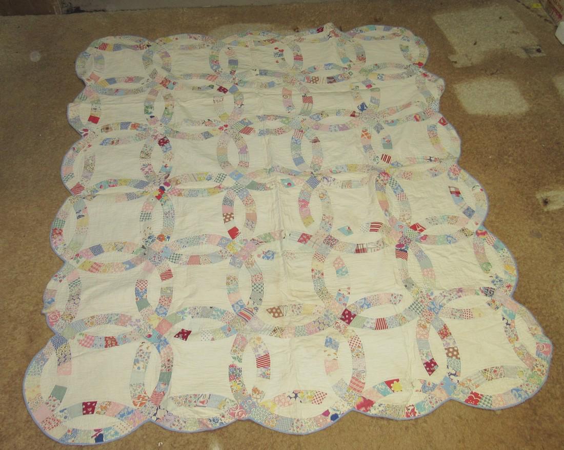 Wedding Ring Pattern Patchwork Quilt (1 of 5)