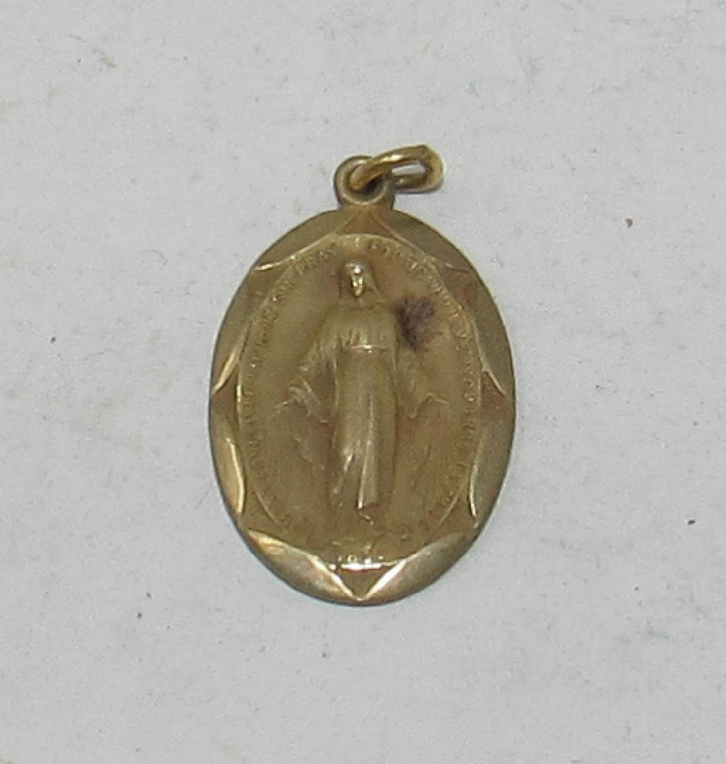 12K Gold Religious  Charm (1 of 3)
