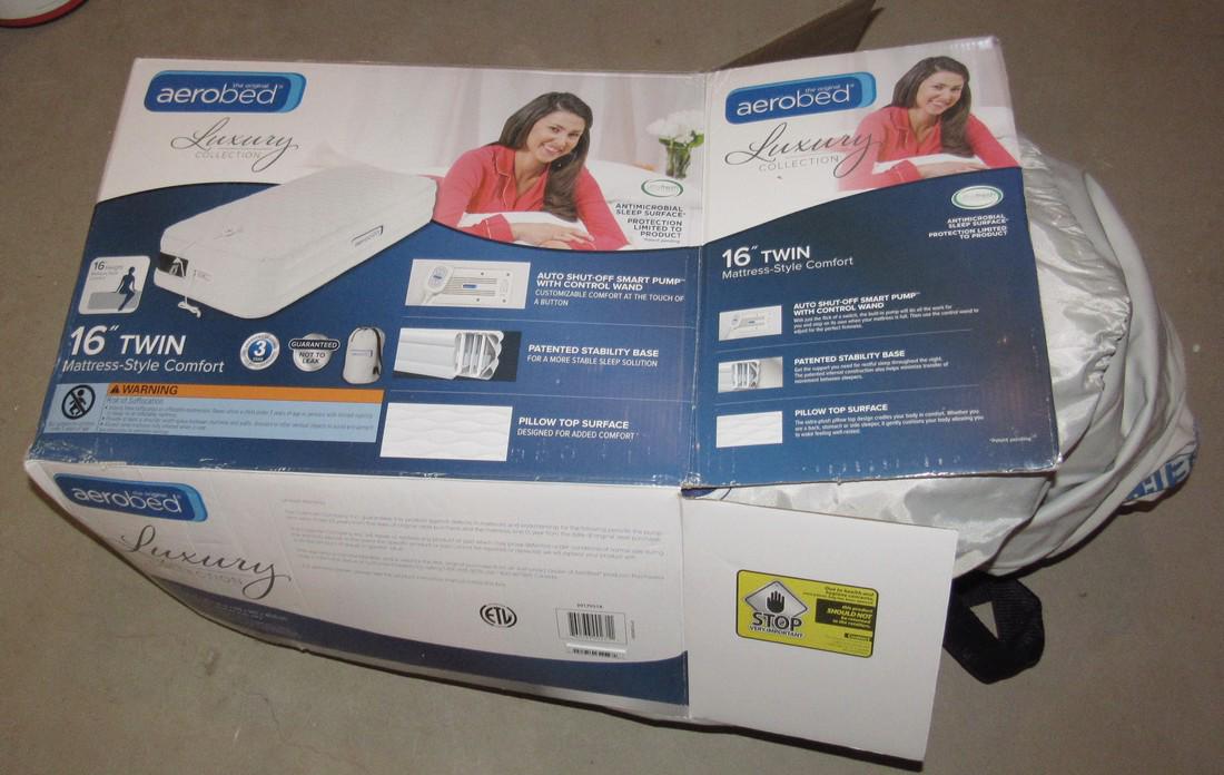 Aerobed Air Mattress Twin Size: Sold in untested condition