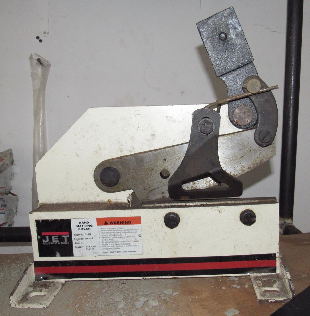 Jet SS-8N Hand Slitting Shear: 1/2 Round 3/16 Flat