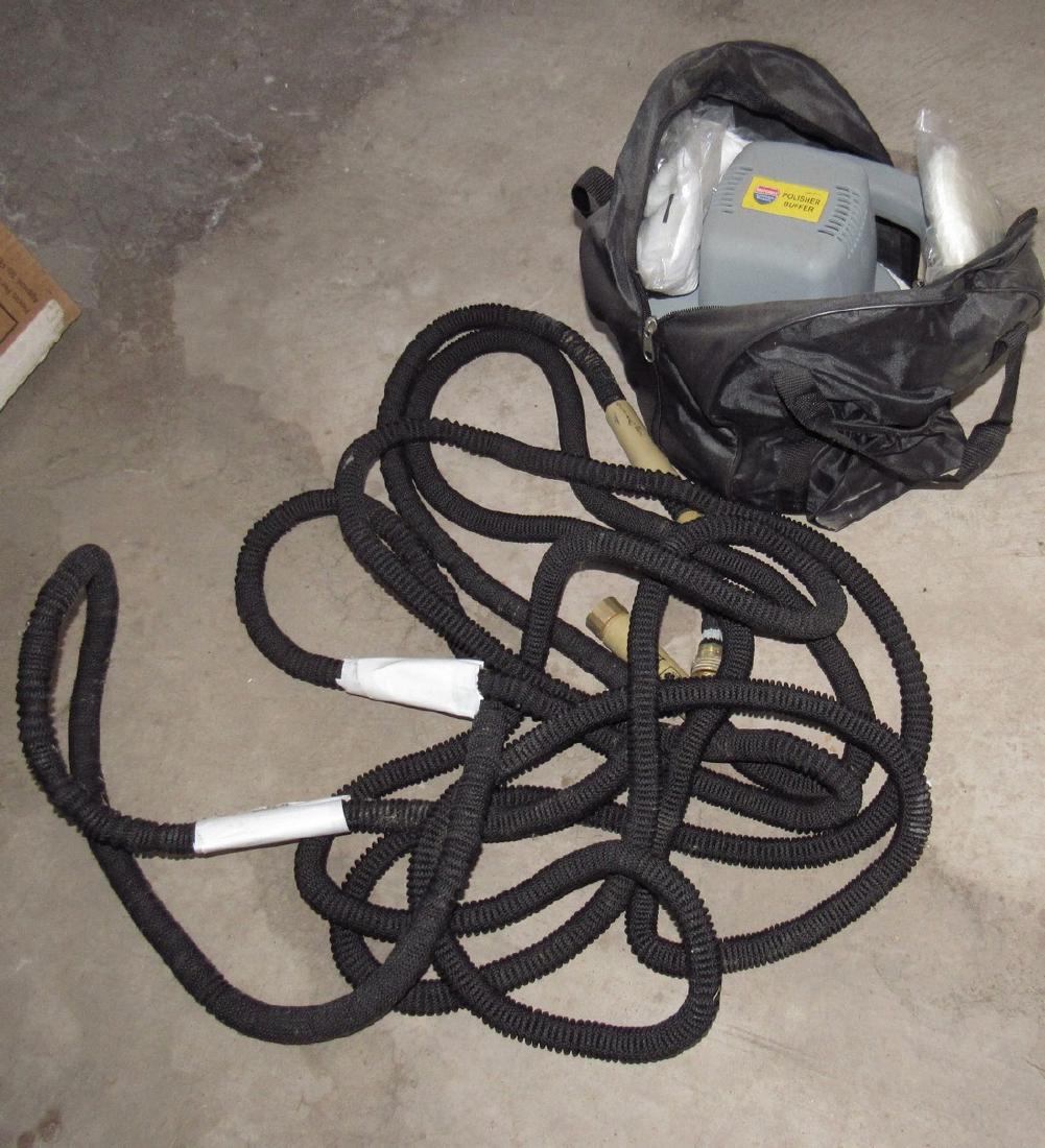 Buffer Polisher Garden Hose: Handles are sticker on buffer. Sold in untested condition