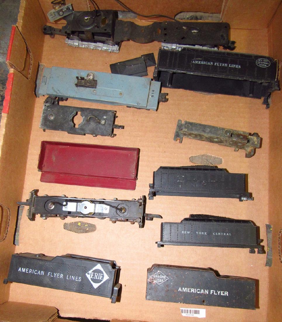 American Flyer Lines Tender Bodies and Train Cars: Getting all pictured in box