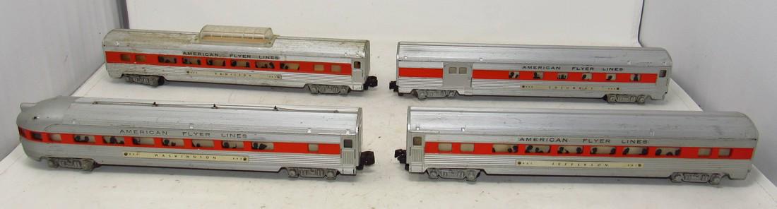 American Flyer 963 962 960 961 Orange Stripe Passenger: Getting all 4 pictured