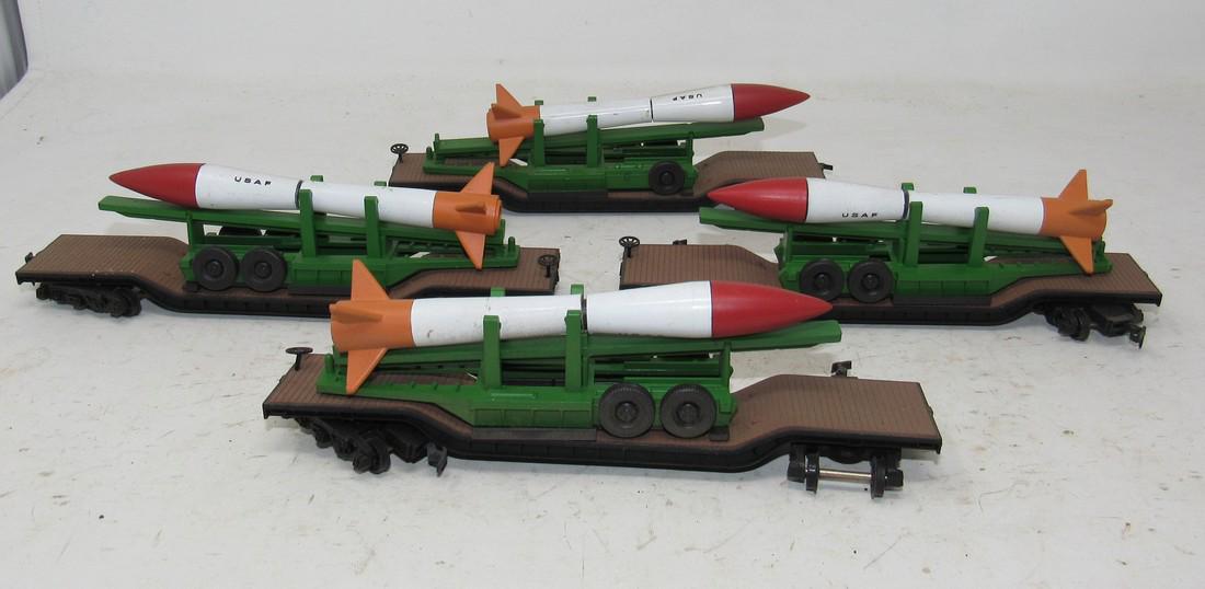 Bachmann HO Scale Missle Carrier Train Cars: Getting all 4 pictured