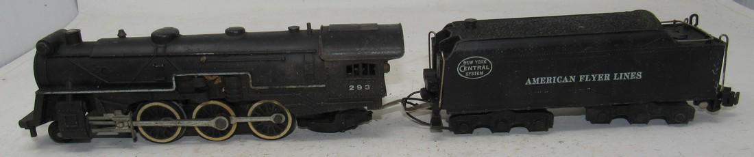293 Steam Locomotive New York Central System Tender: American Flyer Locomotive sold in untested condition