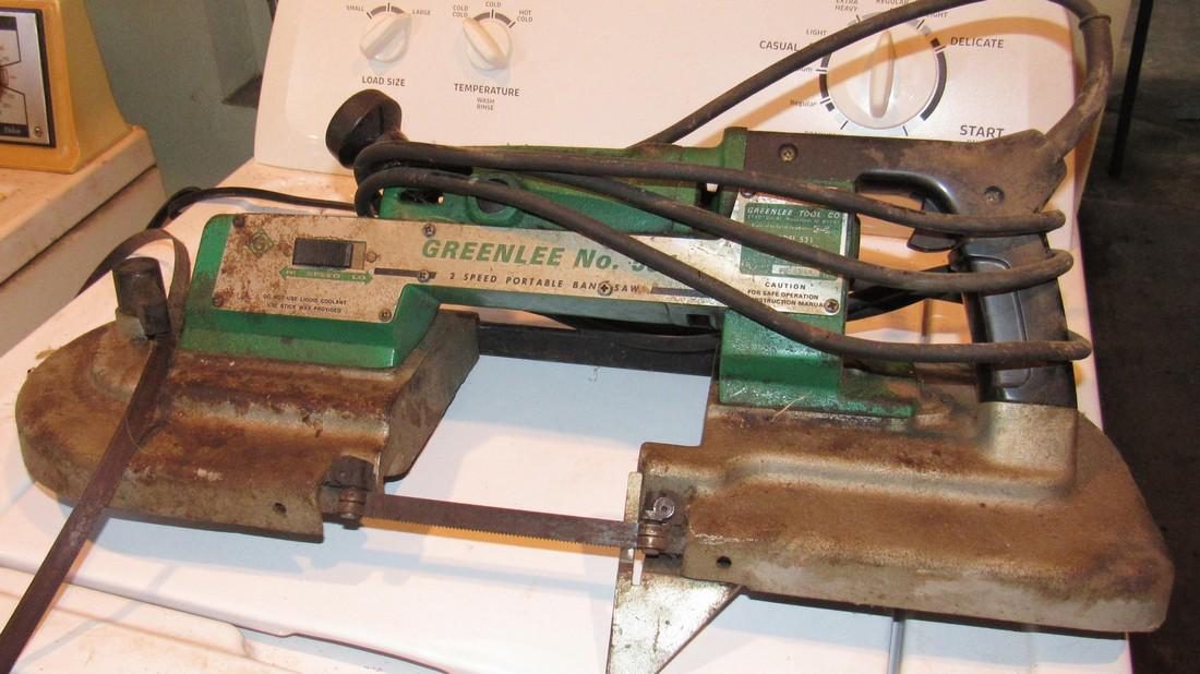 Greenlee 531 Extra Heavy Duty Bandsaw: Works. Needs to be cleaned