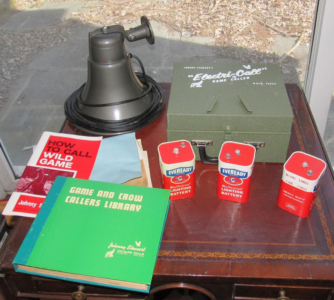 Vintage Johnny Stewart Electri Game Call And Records