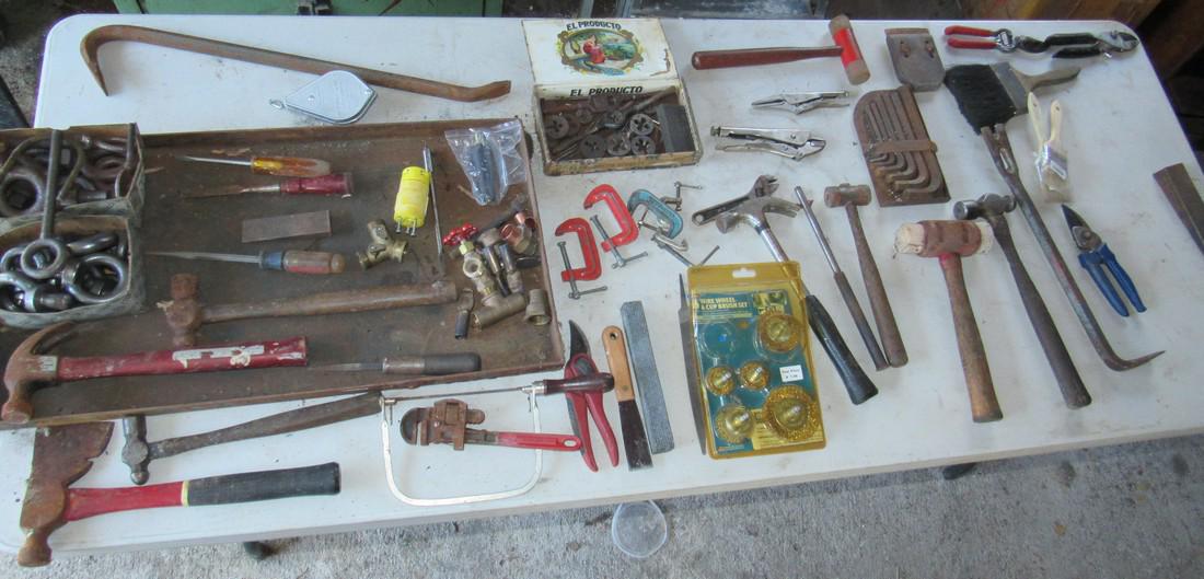 Table full of Tools: Getting all on table