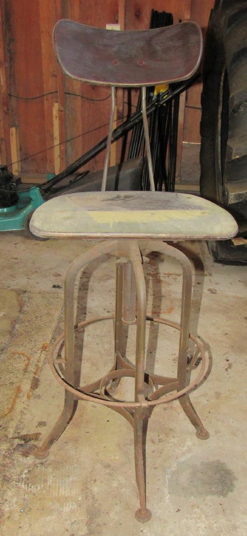 Industrial Drafting Stool: Nice condition