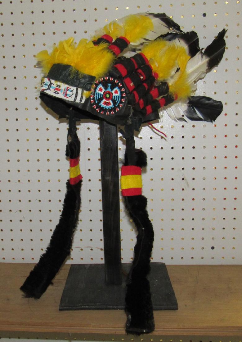 Beaded Indian Head Dress (1 of 5)