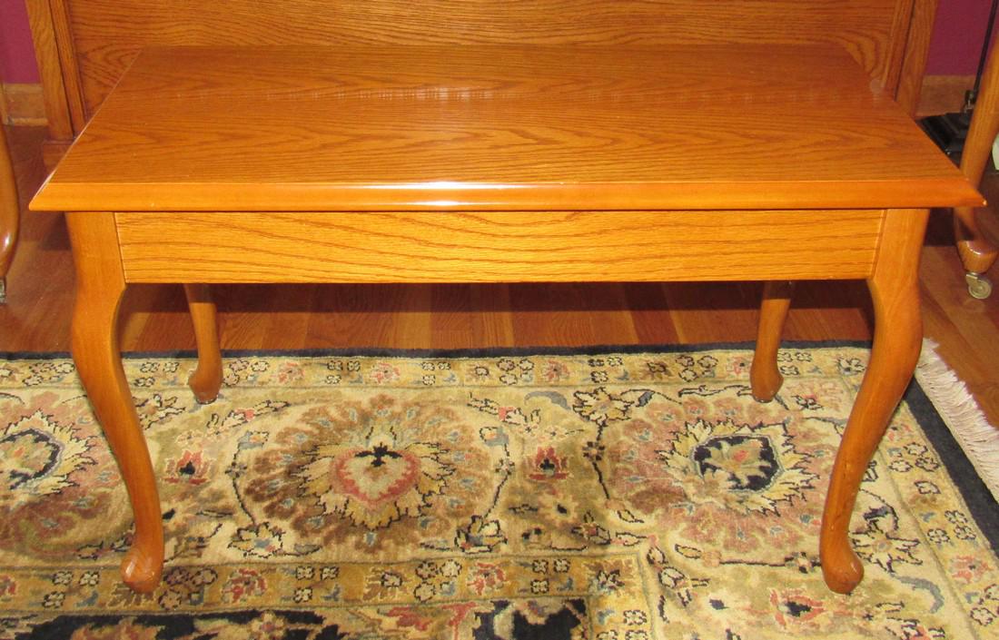 Piano Bench: Approx 14" x 30" x 18" tall.