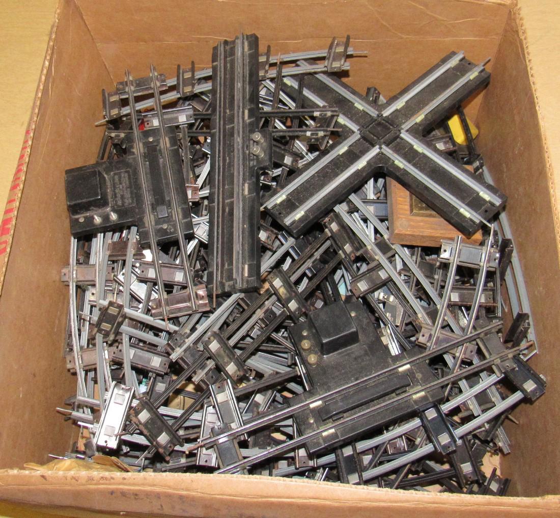 Box Full of American Flyer Track: Getting all in box