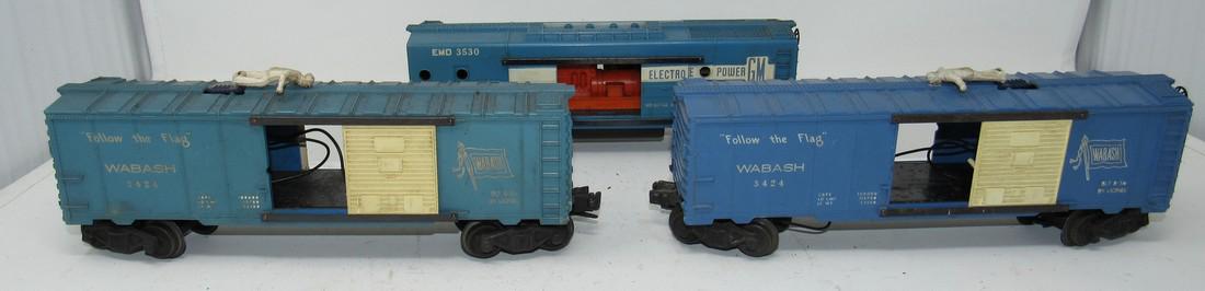 Lionel 3424 Wabash Operating Brakeman Cars 3530: Getting all 3 pictured.