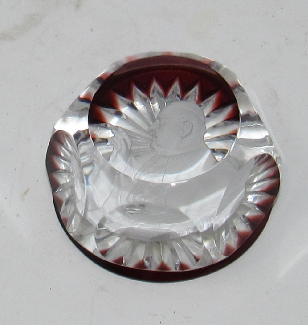 Baccarat A David Paris 1963 Pope Paperweight: Approx 2 5/8" in diameter