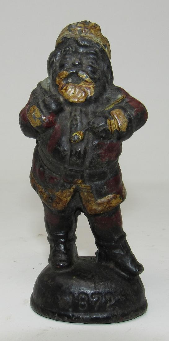 1872 Lead Santa Claus Paperweight: Approx 4 1/2" tall