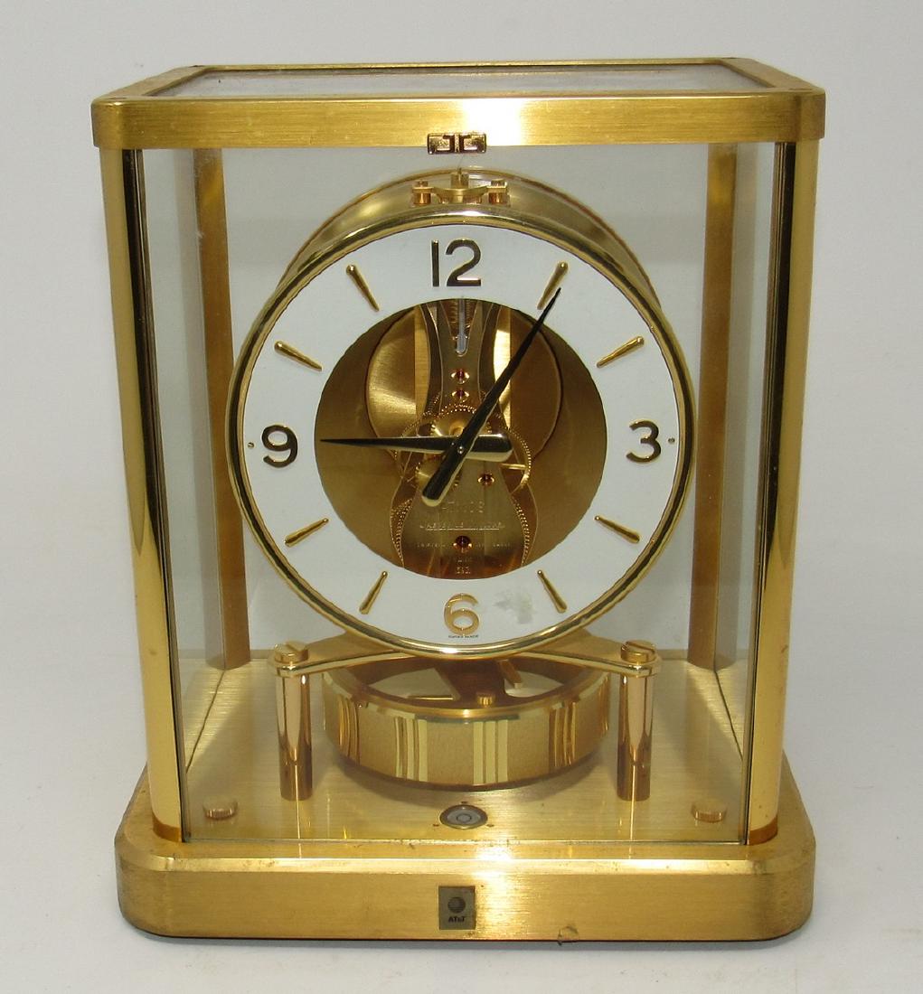 Atmos Jaeger Le Coultre 13 Jewel ATT Model 540 Clock: Model 540 . Approx 6" x 7 3/4" x 9" tall.