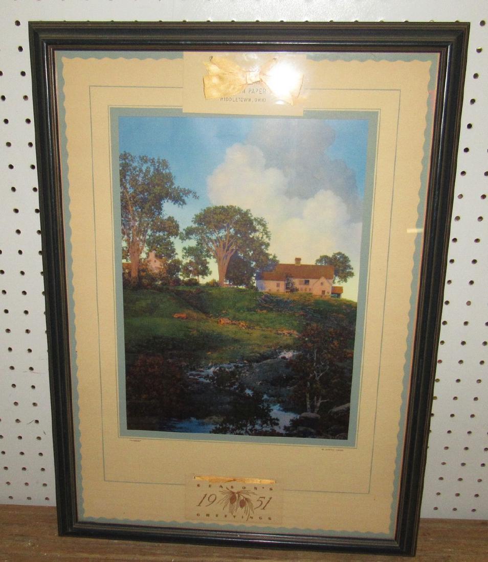 1951 Middletown Ohio Daybreak Calendar Maxfield Parrish: Approx 18" x 24 1/2"