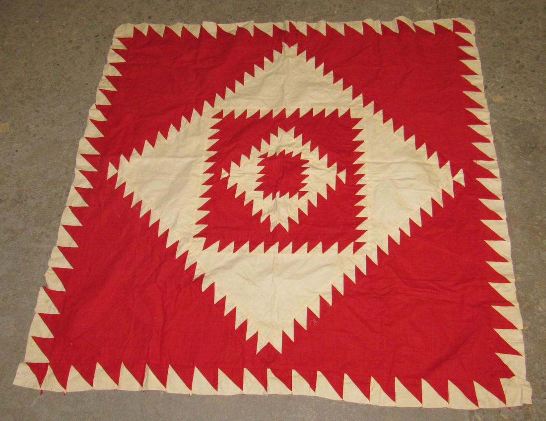 Crib Quilt Top: Approx 48" x 46 1/2"