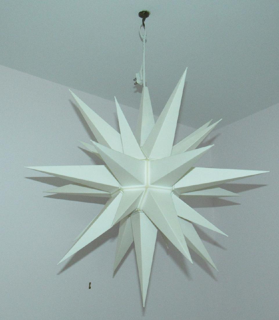 Vintage Star Hanging Light: Approx 22" in diameter