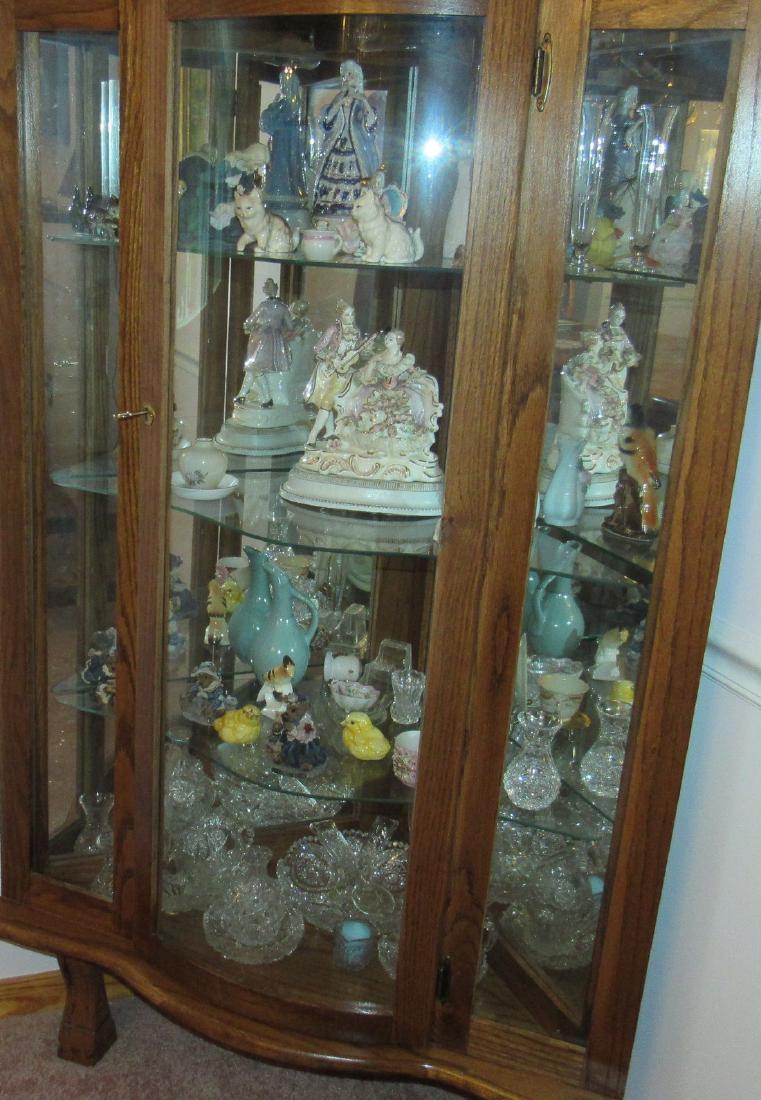 Knick Knacks Statues Figurines: Lot includes everything INSIDE corner cabinet. Take what you want and leave the rest