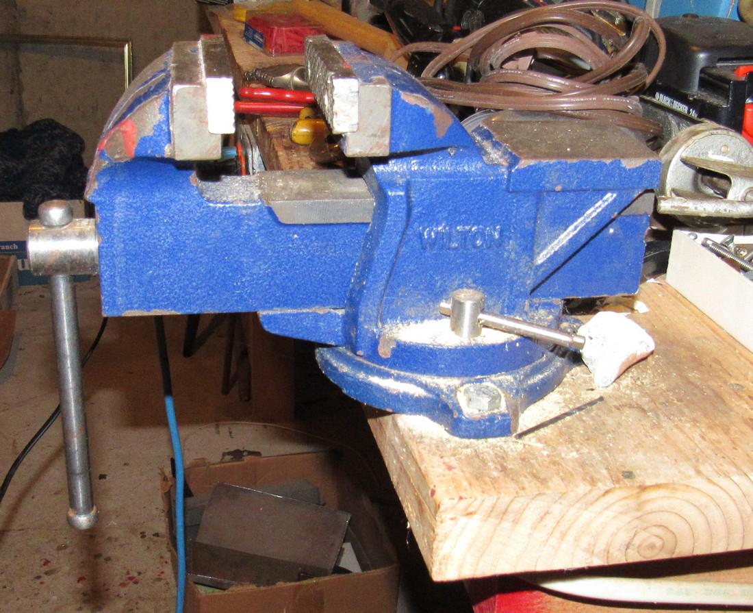 Wilton Swivel Vise with 4" Jaws: Buyer must remove from workbench