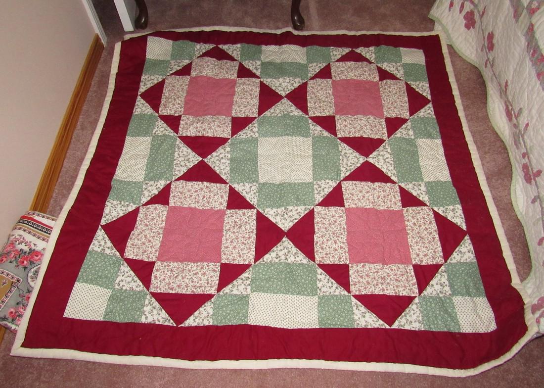 Crib Quilt: Approx 49" x 50"