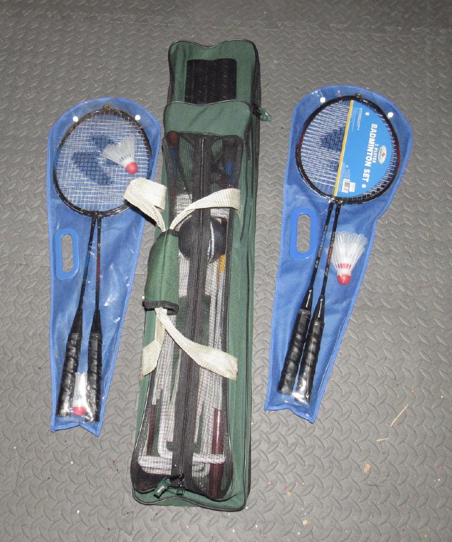 Badminton and Franklin Croquet Set: Getting all pictured.