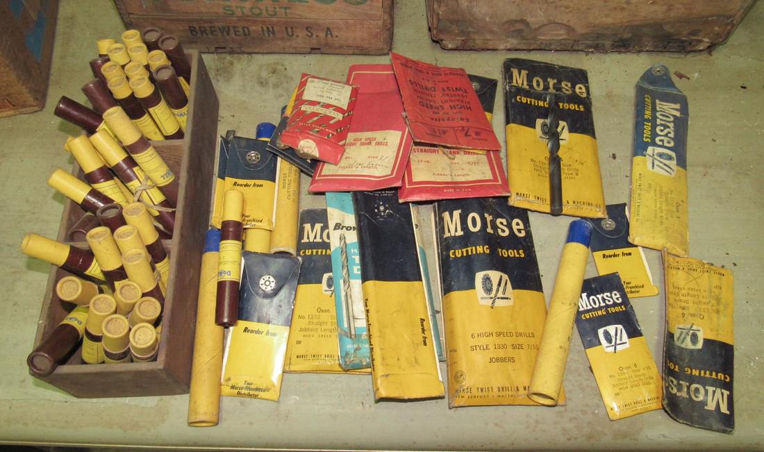 New Old Stock Morse Cutting Tools Doall Drill Bits: Getting all drill bits pictured