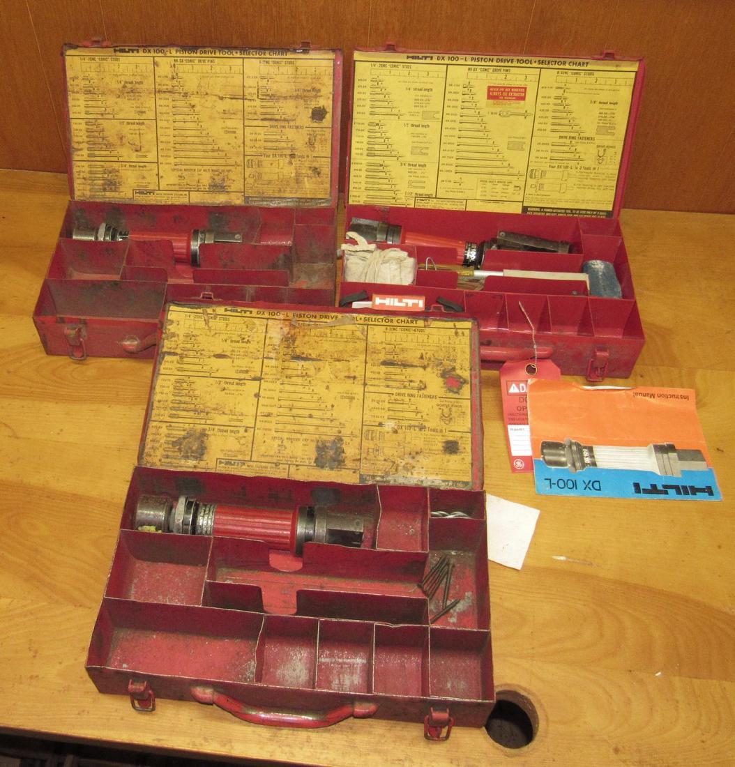 Vintage Hilti DX 100-L Piston Drive Tools: Getting all pictured