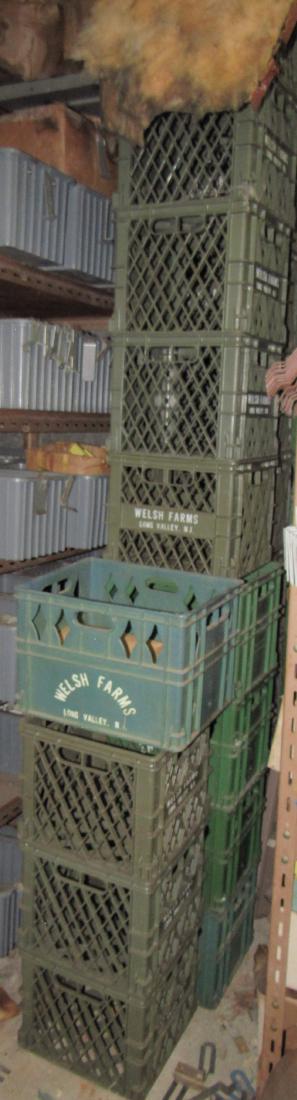 29 Milk Crates: Getting all pictured. Various sizes