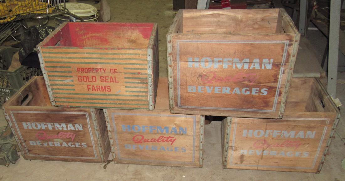 Hoffman Beverages Golden Seal Wood Crates: Getting all 5 pictured