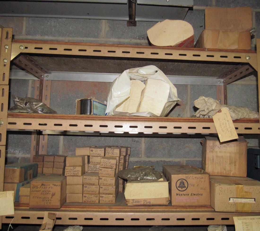 Shelf Contents Hardware Sheet Metal Screws: Lot includes everything on shelf. Shelf NOT included