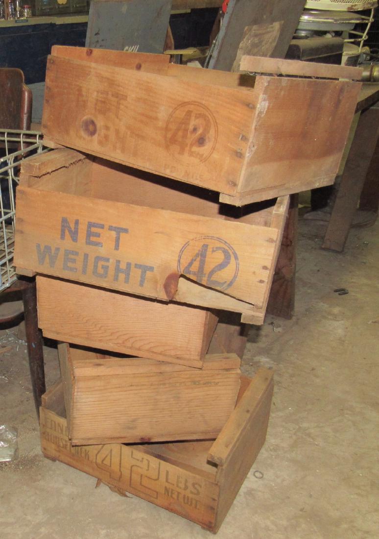 Wooden Boxes Wire De Graaf Dairy Milk Crate & Chair: Wire milk crate has a few small bends.