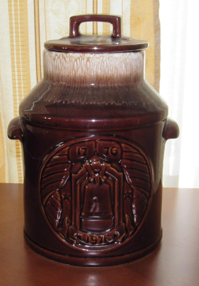 7019 McCoy Liberty Bell Cookie Jar: Approx 10 1/2" tall