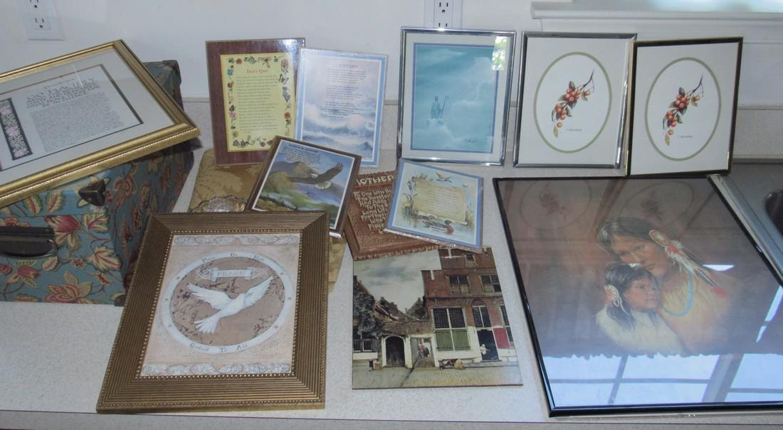 Prints Wall Hangings Nesting Boxes: Largest is approx 16" x 20"