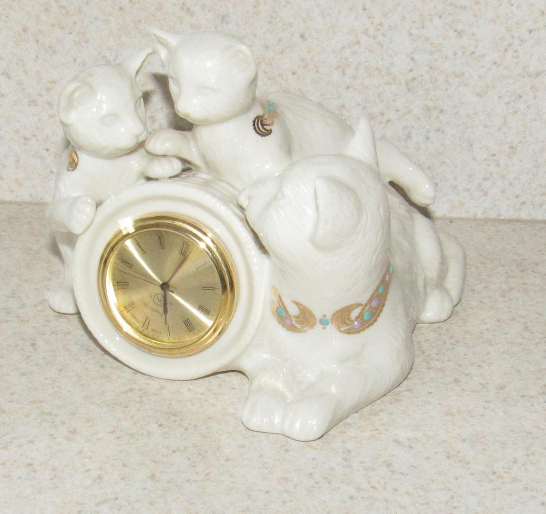 Lenox Cat Clock: Approx 4" tall