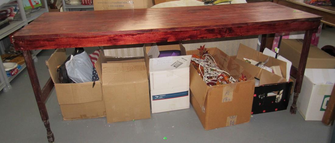 Table: Approx 24" x 72" x 30"