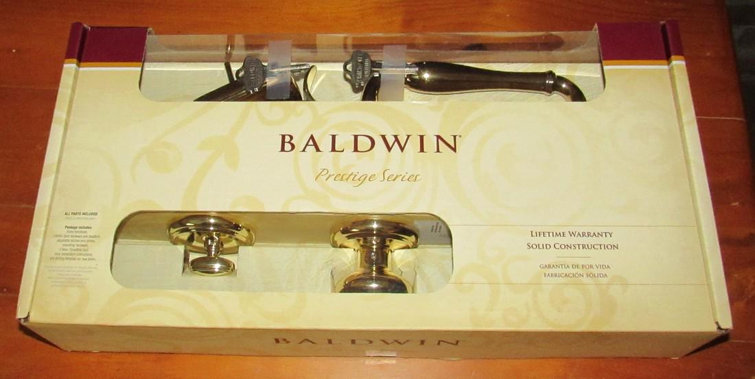 Baldwin Door Lockset: Getting all in box