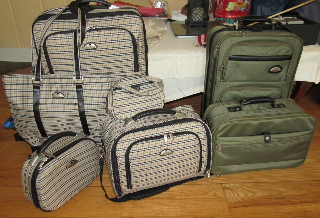 American Flyer Samsonite Luggage: Getting all 7 pieces pictured