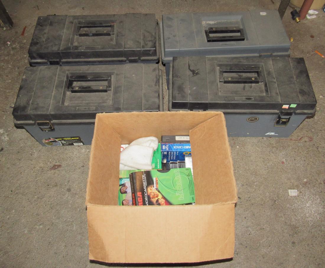 Plano Tool Boxes and VHS Tapes: Getting boxes and tapes