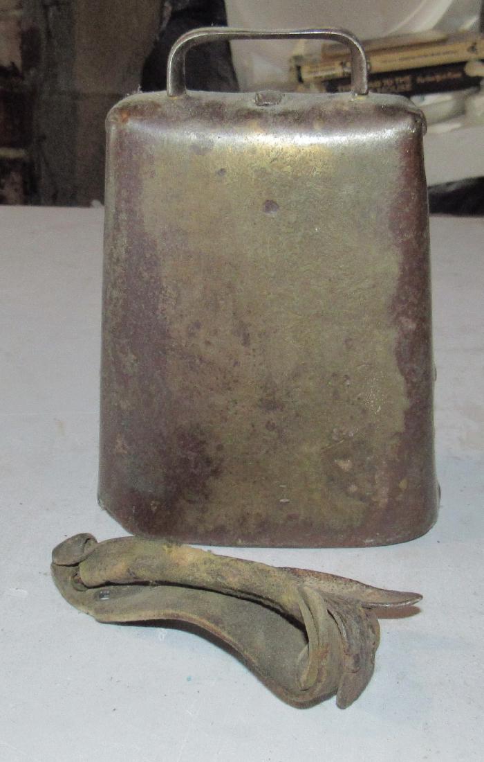 Cow Bell and Corn Shucker: Bell is approx 6 3/4" tall.