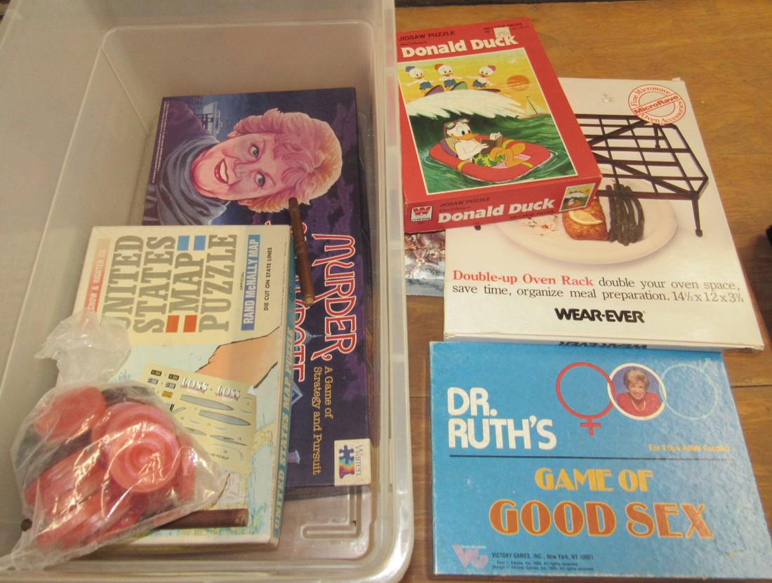 Board Games Jig Saw Puzzle Wear Ever Rack: Getting all pictured. Must take all
