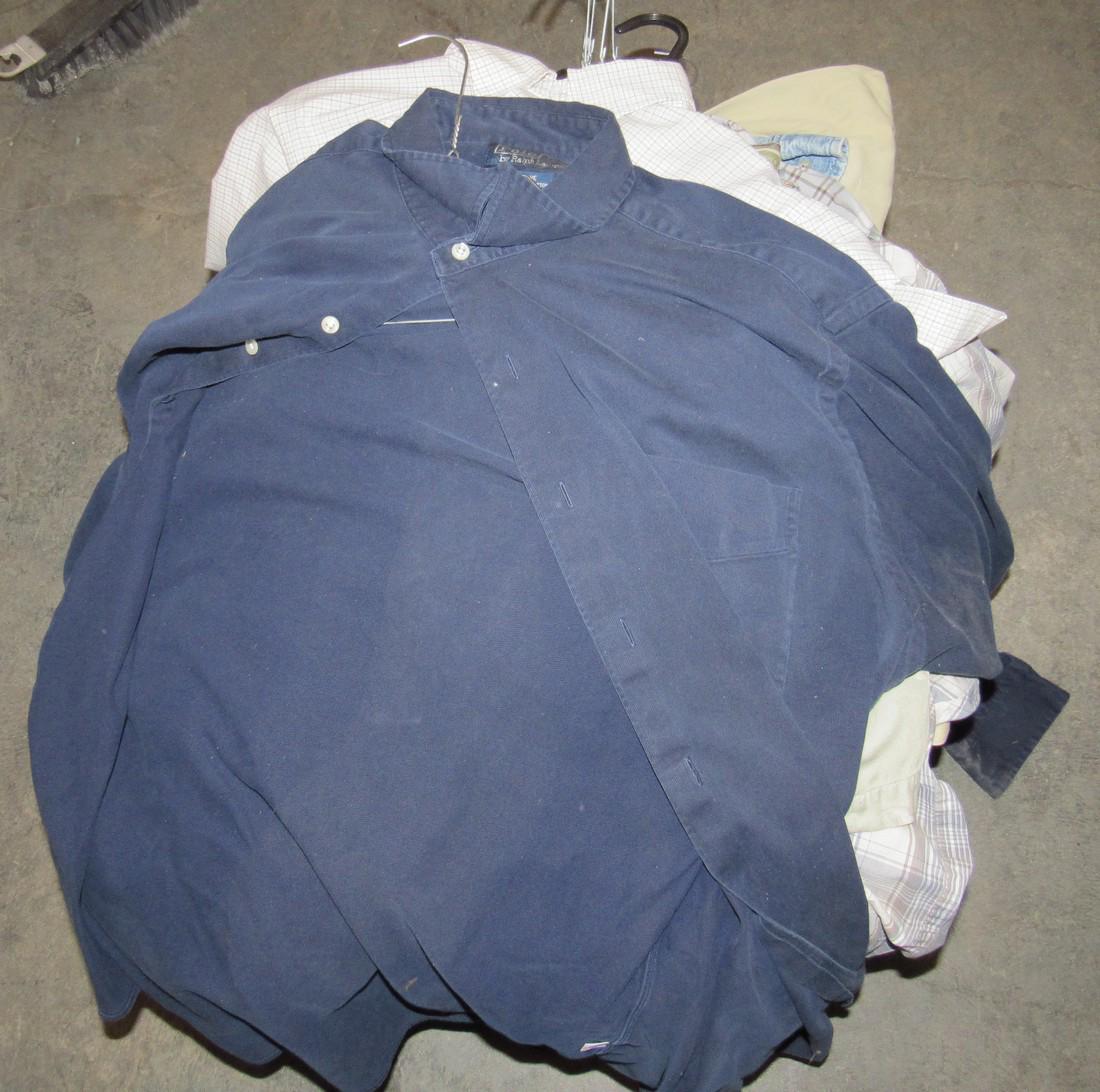 Lot of Mens Button Down Shirts and Misc Clothing: Getting all pictured in tote