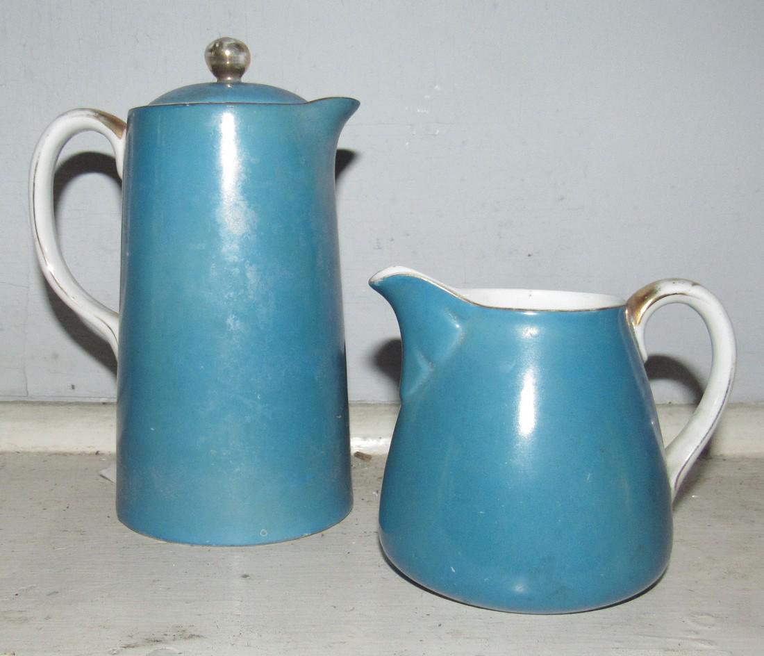 Nippon Teapot and Creamer: Teapot is approx 5 3/4" tall